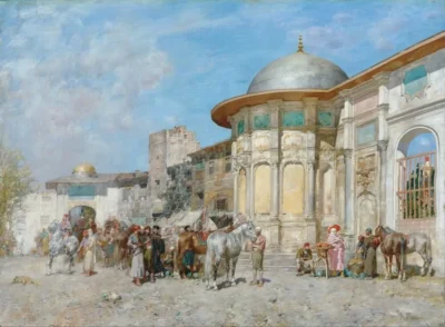 alberto pasini horse market, syria